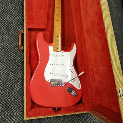 Fender  Hank Marvin Stratocaster MIJ 1996 Fiesta Red image 2
