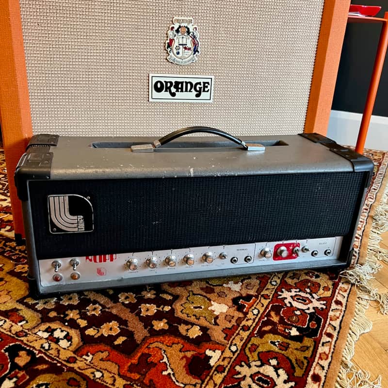 Vintage 1975 Laney Klipp L100 Lead Valve Amplifier Grey Head Partridge *1970s* image 1