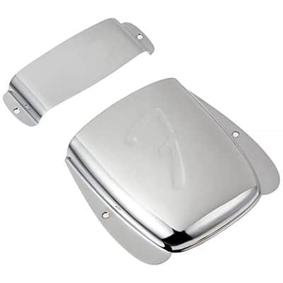 Fender Pure Vintage Jazz Bass Ashtray Cover Set, Steel/Chrome image 2