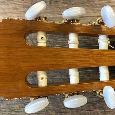 M. Horabe Model 35 Natural Gloss Finish Classical Nylon-String Acoustic Guitar with Case & Cover image 11