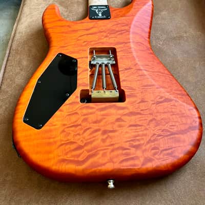 Mr. Scary REH George Lynch 5A Quilted Maple 1-Piece 2018 - Orange Burst (ESP) image 19