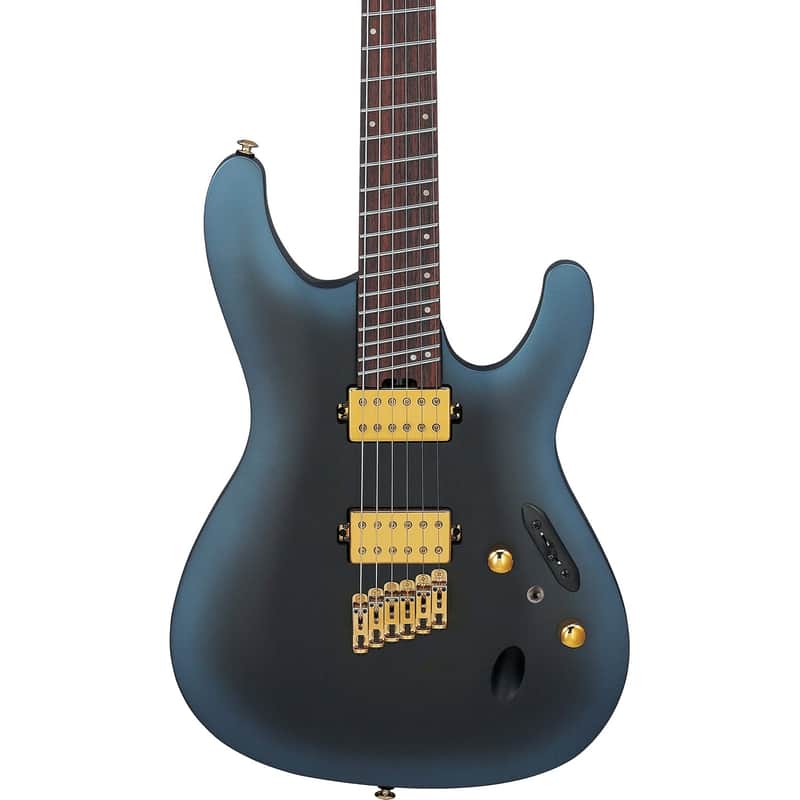 Ibanez SML721 Axe Design Lab Multi-Scale Guitar - Midnight Arctic Ocean Matte image 1