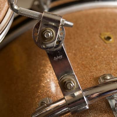 Ludwig 980 Super Classic 1966 - Champagne Sparkle with full factory checklist & original drum heads image 13