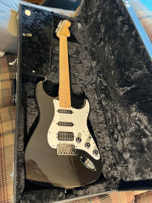 Fender American Deluxe Stratocaster HSS 2007 - Black image 1