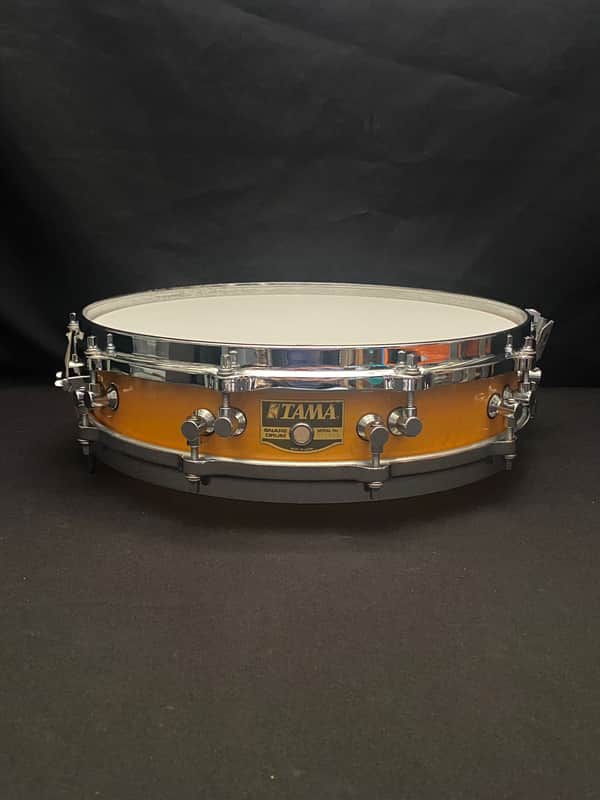Tama 14" x 3,25" Tama AW523 snare drum 1989 - Bird’s Eye Maple Amber Lacquer image 1