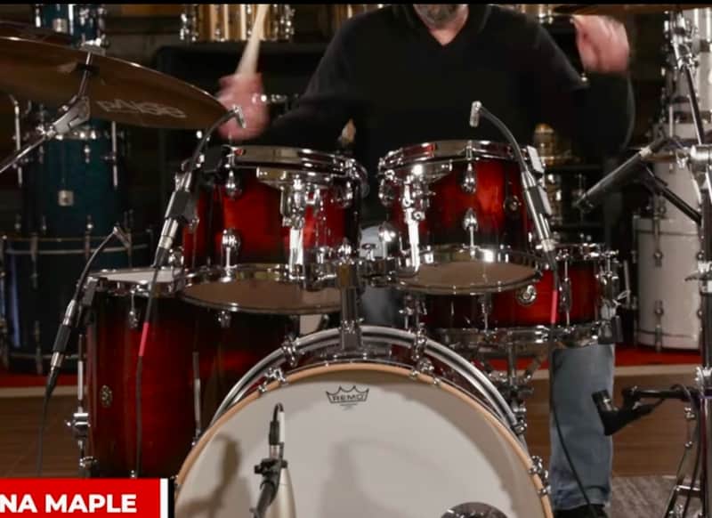 Gretsch Renown 4 Piece Drum Set (22/10/12/16) Cherry Burst image 1
