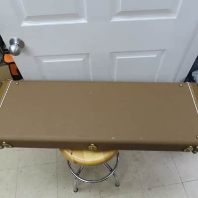 Fender Vintage Brown Tolex Deluxe Hard Side Case, w/ Gold Interior (USA) #2 image 10