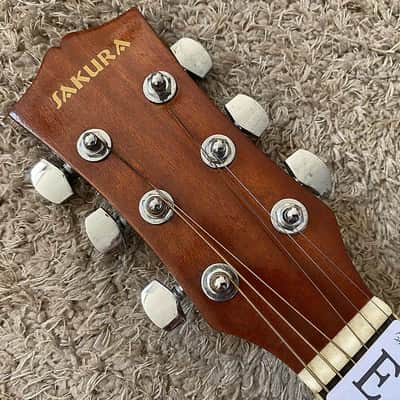 Sakura 40 Inch Acoustic Guitar, Mahogany Body and Neck, Rosewood Fingerboard image 12