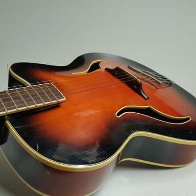 60's SUNBURST JAZZ GUITAR made in GERMANY image 5