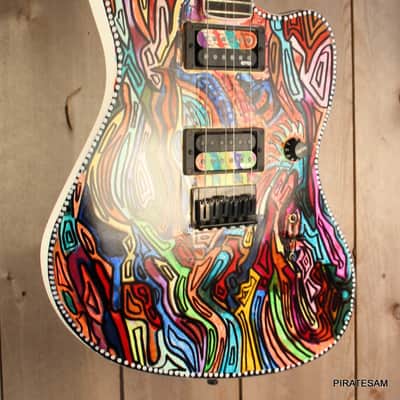 Fender Jim Root Signature Jazzmaster  Custom art guitar one off image 6