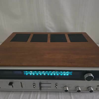 Fisher 304 2/4 Channel Stereo Receiver 1972 - Silver & Wood image 2