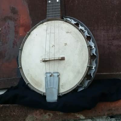 Vintage Banjo Banjolele Banjolin Tenor Banjo Ukelele N/a 1910-1940 Curly maple Natural image 10