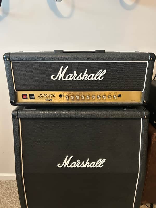 Marshall JCM 900 Model 4100 Hi Gain Dual Reverb 2-Channel 100-Watt Guitar Amp Head 1990 - 1999 - Black image 1