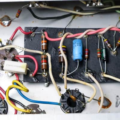 Serviced - Fender Champ Silverface 1974 with Blackface panel image 12