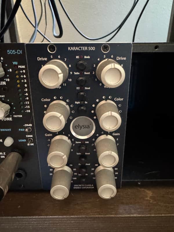 Elysia karacter 500 2-Channel 500 Series Saturator Module 2010s - Blue image 1