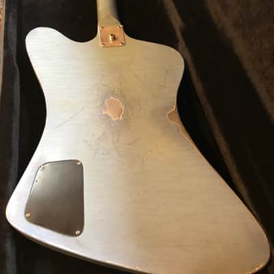Loïc Le Pape Fire Steelbird Guitar Relic Blue image 8