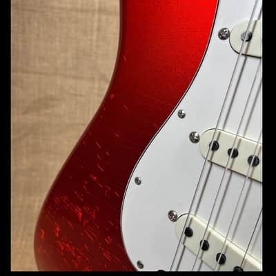 Fender Custom Shop '66 Strat,  DLX CLOSET CLASSIC - Faded Aged Candy Apple Red image 5