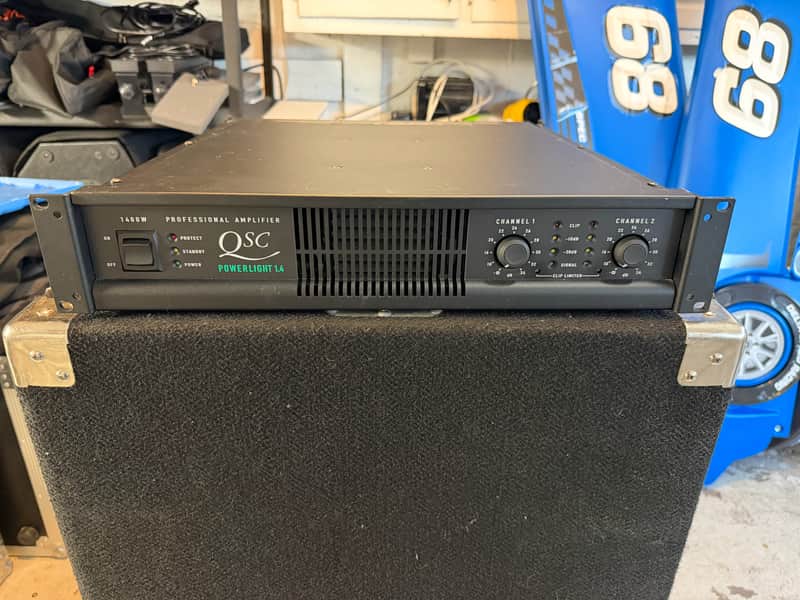 QSC PowerLight 1.4 2-Channel Stereo 1400W Power Amplifier PL1.4 PL 1.4 Amp PA DJ image 1