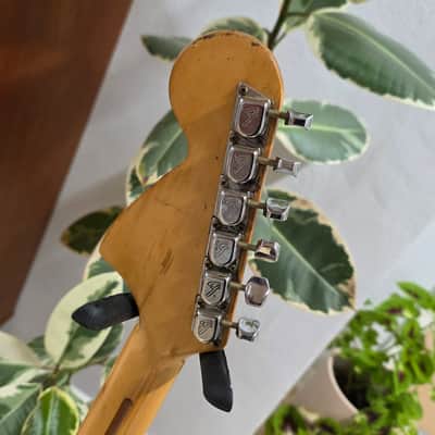 1973 Fender Stratocaster Heavy Relic American Vintage 70s 1970's USA Strat Black Rosewood Electric Guitar Oversized Headstock image 7