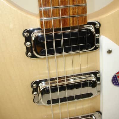 2025 Rickenbacker 350V63 "Liverpool" Vintage Reissue Semi-Hollow Electric Guitar, MapleGlo w/ Case image 8