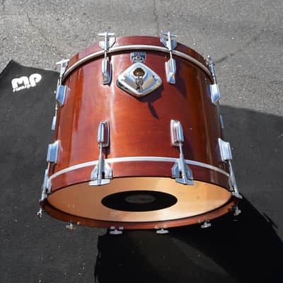 Vintage Tama 24'' Superstar Series Pure Birch Bass Drum 16x24''in Super Mahogany Lqr. (Japan - 1985) image 5