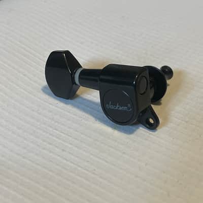 2000's Era Jackson Dinky Guitar Black Reverse Jin Ho Korea Tuners Tuning Pegs 6 In Line image 3