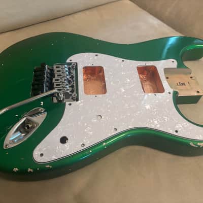 MJT Body Charvel Pocket 2019 - Recessed Floyd Metallic Candy Apple Green image 4