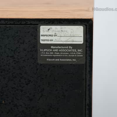 KLIPSCH HERESY II Vintage Speakers - Professionally Restored 1-Year Warranty image 18