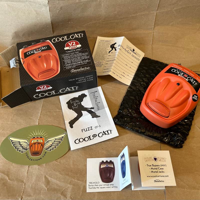 2010s Danelectro Cool Cat Fuzz Orange