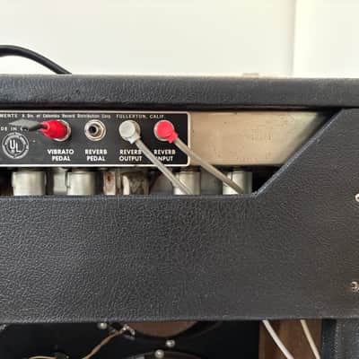 1966 Fender Super Reverb 2-Channel 40W 4x10" Guitar Combo Black Panel image 11