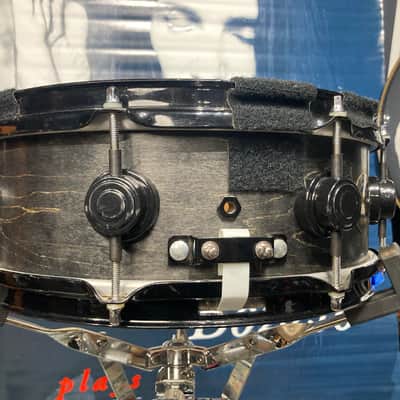 DW Terry Bozzio's 5x13" Collector's Craviotto Solid Shell Snare Drum 1998-Transparent Black Satin Oil image 11
