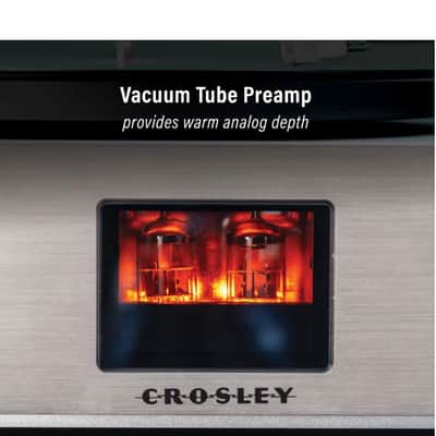 Crosley C92A-BK C92 2-Speed Bluetooth Record Player With Speakers - Black image 3