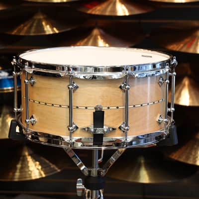 Craviotto Custom Shop 6.5X14" Snare Drum Maple w/ Maple Inlay (Oil Finish) image 3
