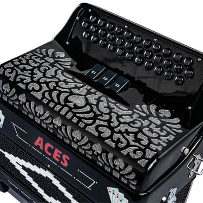 Hohnica Aces Accordion 3-Register EAD Tone - Black (ACES II EBK) image 13