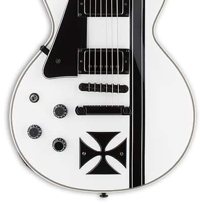 ESP LTD IRON CROSS LH Snow White w/Case (B Stock) image 1