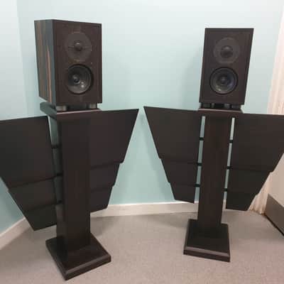 Shun Mook BBC LS3/5a Speakers 1980s - Real Ebony wood image 15