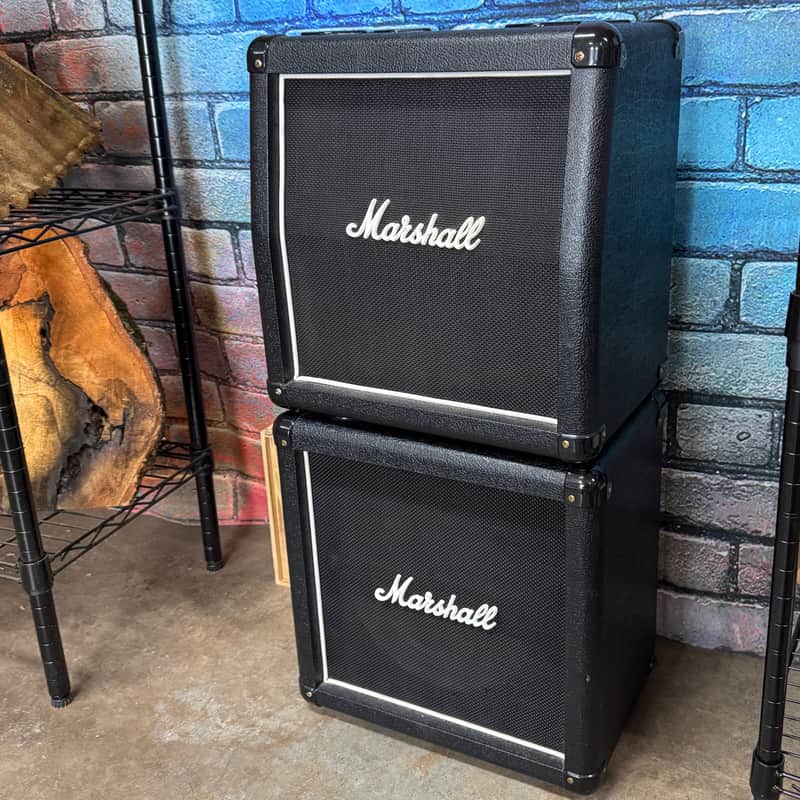Marshall Mini Stack Slanted and Straight Cab - pair Black image 1