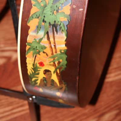 Supertone Parlor Acoustic 1930's Decalcomania w/Case image 9