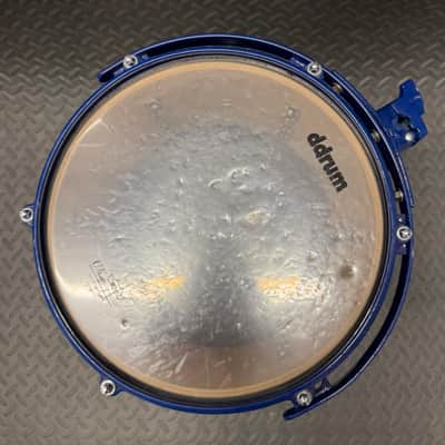 DDRUM 10” x 7” Dominion Maple Tom Blue Black fade drum Die Cast image 8
