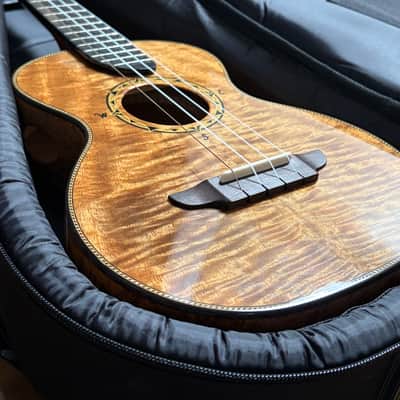 2012 Rick Turner Compass Rose Tenor Ukulele #311 – Highly Figured Koa – Deluxe – Gig Bag image 14
