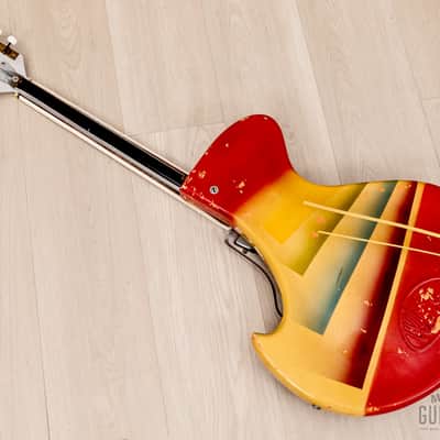 1960s Wandré Rock Oval Vintage Aluminum Neck Guitar w/ Case, Italy image 14