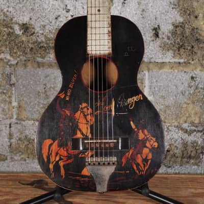 The Lone Ranger - 1930s Parlor Guitar - Sears Supertone by Harmony image 2