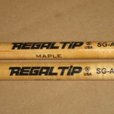 TWO Pairs (new old stock) very near A+ condition Regal Tip SG-A sticks: maple wood / natural stain finish (with paper sleeve packaging) from 2000s / 2010s image 16