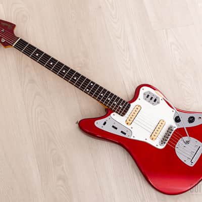 1986 Fender Jaguar '62 Vintage Reissue JG66-75 Candy Apple Red First-Year, Japan MIJ Fujigen image 12