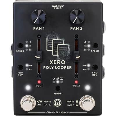 Walrus Audio Xero Polylooper Dual-Channel Looper Pedal 2025 - Black image 1