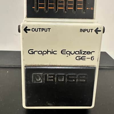 Boss GE-6 Graphic Equalizer (Black Label) 1977 - 1981 - Cream image 1