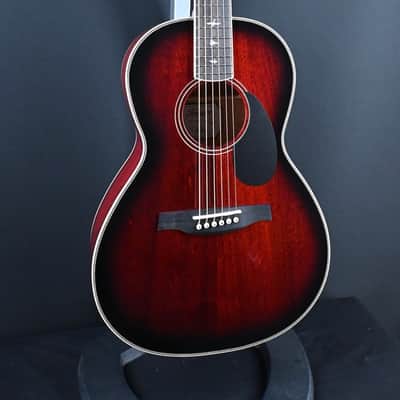 PRS SE P20E Parlor Acoustic Guitar Fire Red Burst #422 image 2