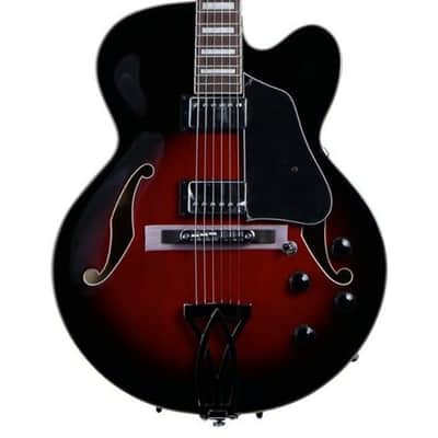 Ibanez AF75TRS Artcore Hollowbody Electric Transparent Red Sunburst image 2