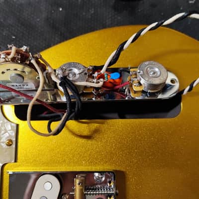 MyDream Partcaster Custom Built - Gold Telecaster Quarter Pound Quarter Sawn image 10
