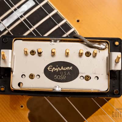 2003 Epiphone Elitist Byrdland Archtop, Near-Mint w/ Open Book Headstock, USA Pickups, Case & Tags, Japan Terada image 19